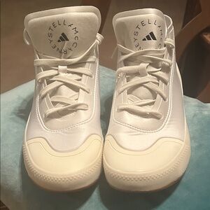 Adidas by Stella McCartney White (prime green )Athletic Sneakers